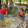 Fort Collins Colorado Streetmosphere, creative gardens painting demonstration, Lisa Cameron Russell, Lisa J Cameron Artworks LLC