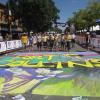 Pro Challenge Bike Race Chalk Art Finale, Fort Collins Colorado Downtown Business Association